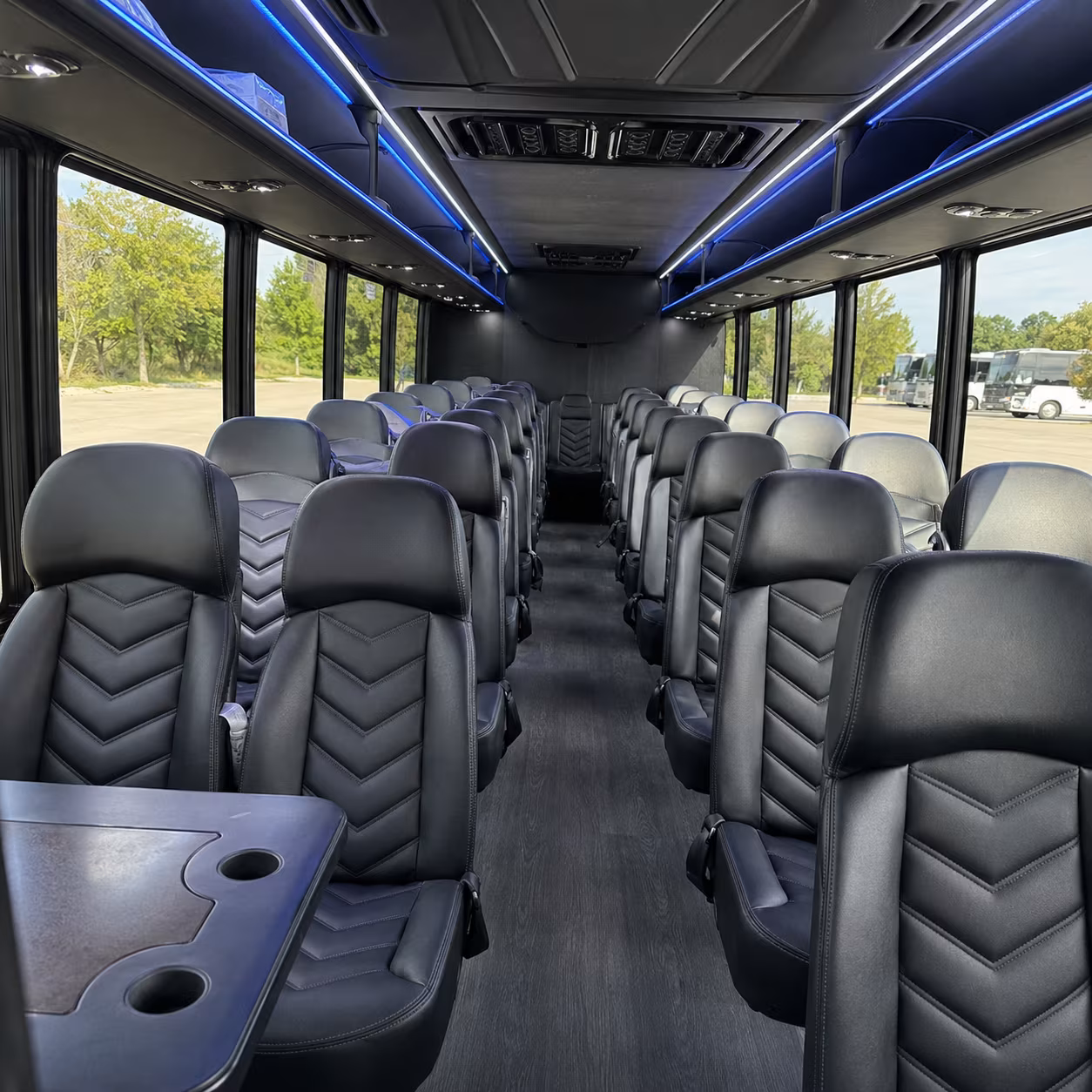 warwick 25 passenger minibus interior