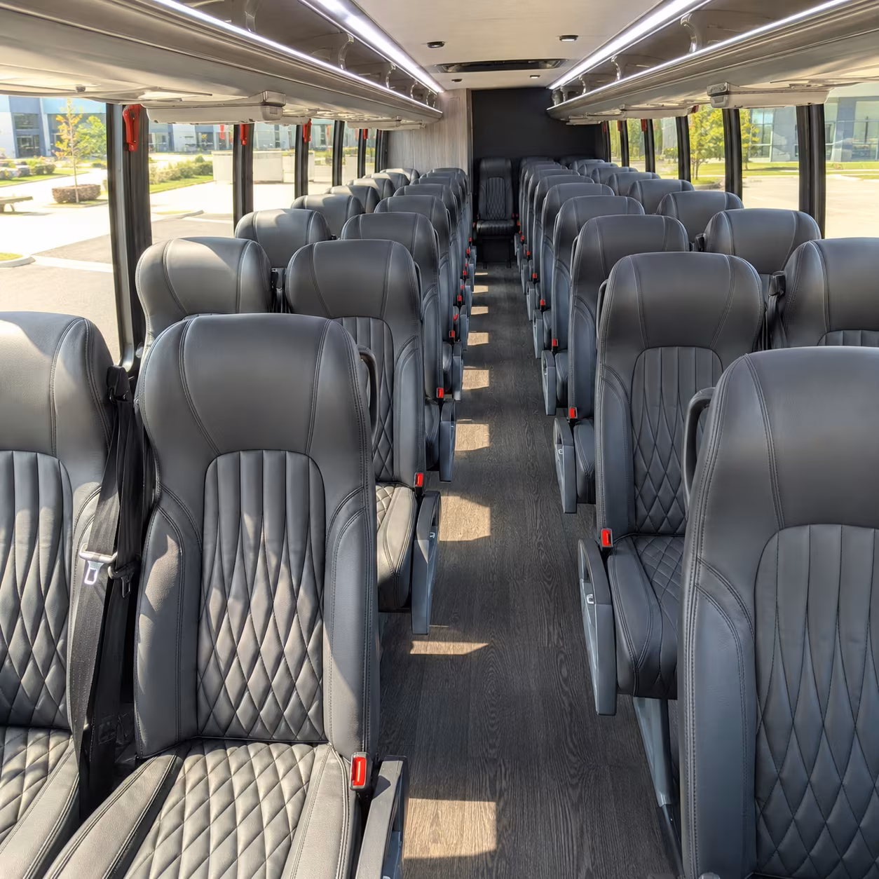 warwick 28 passenger minibus interior