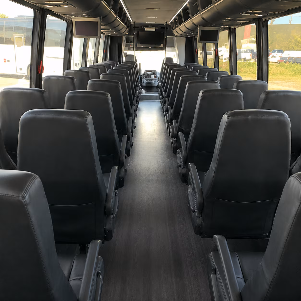 warwick 30 passenger minibus inside