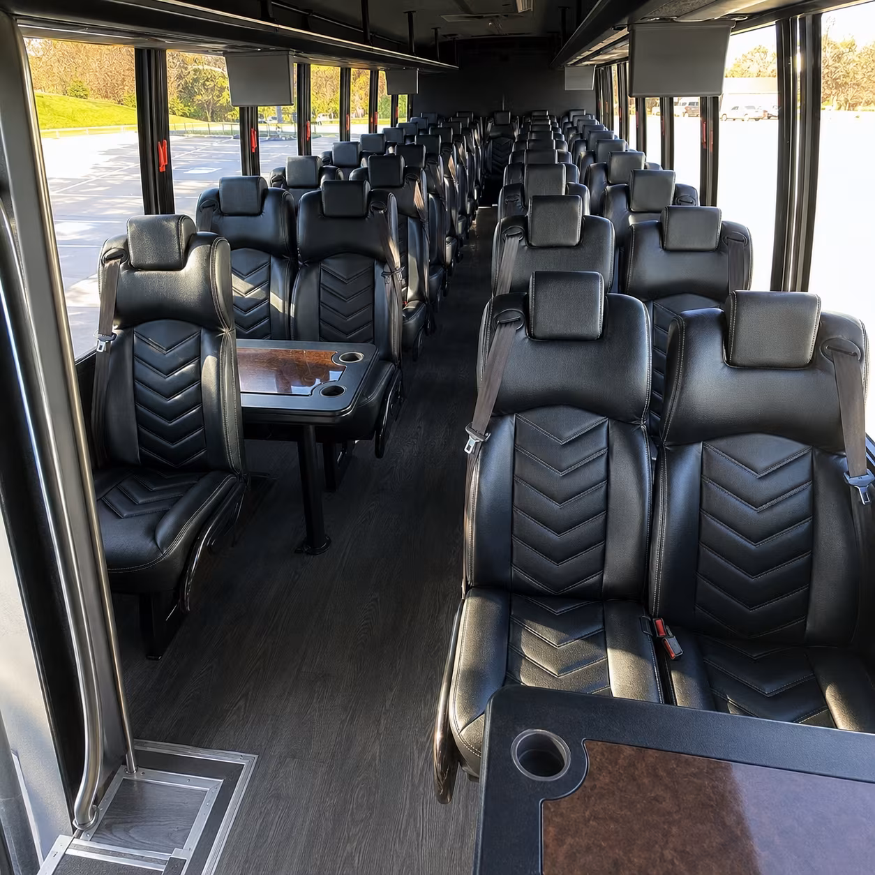 warwick 35 passenger minibus interior