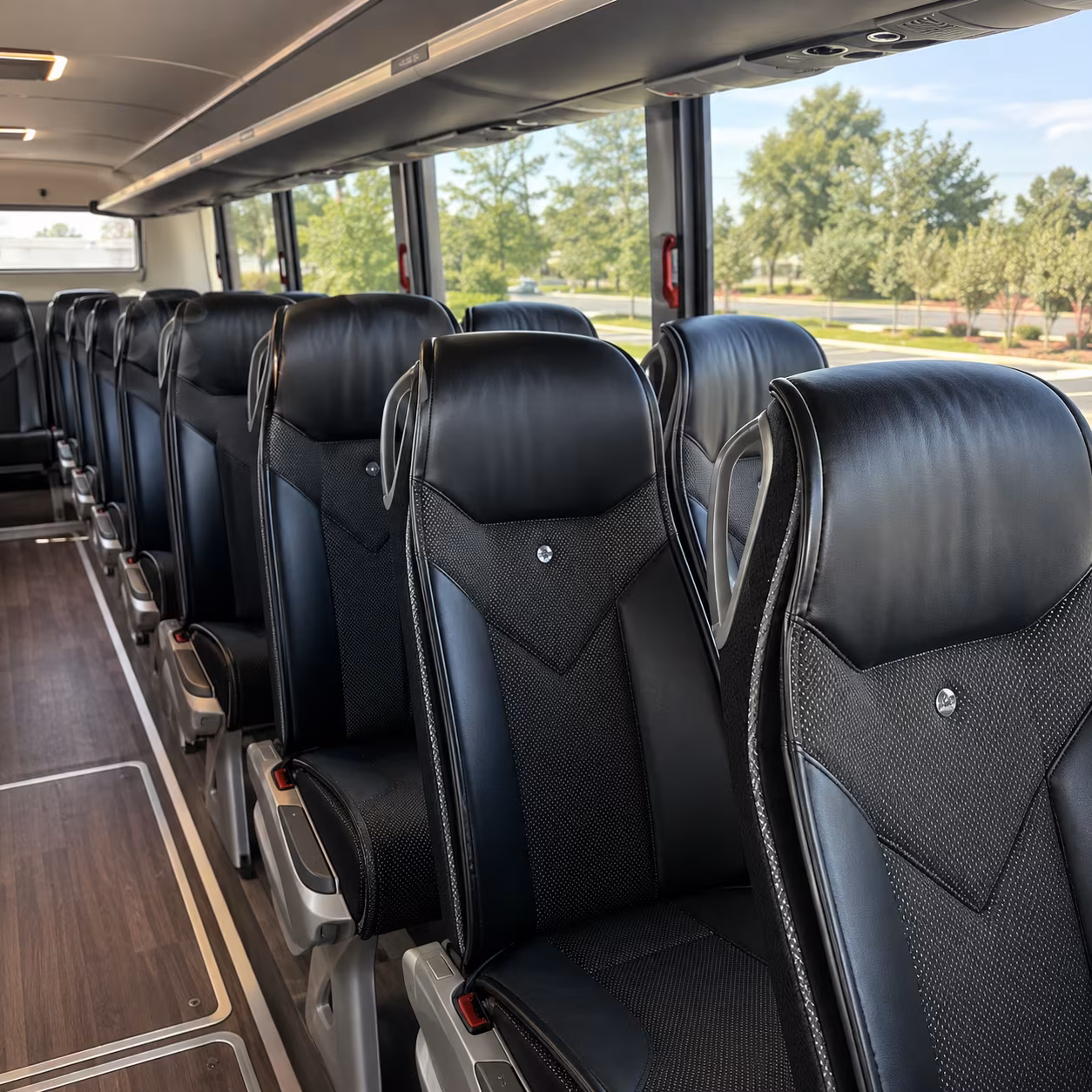 warwick 45 passenger charter bus interior