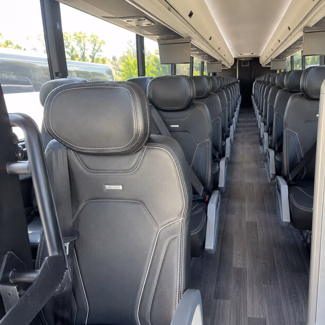 warwick 47 passenger charter bus interior