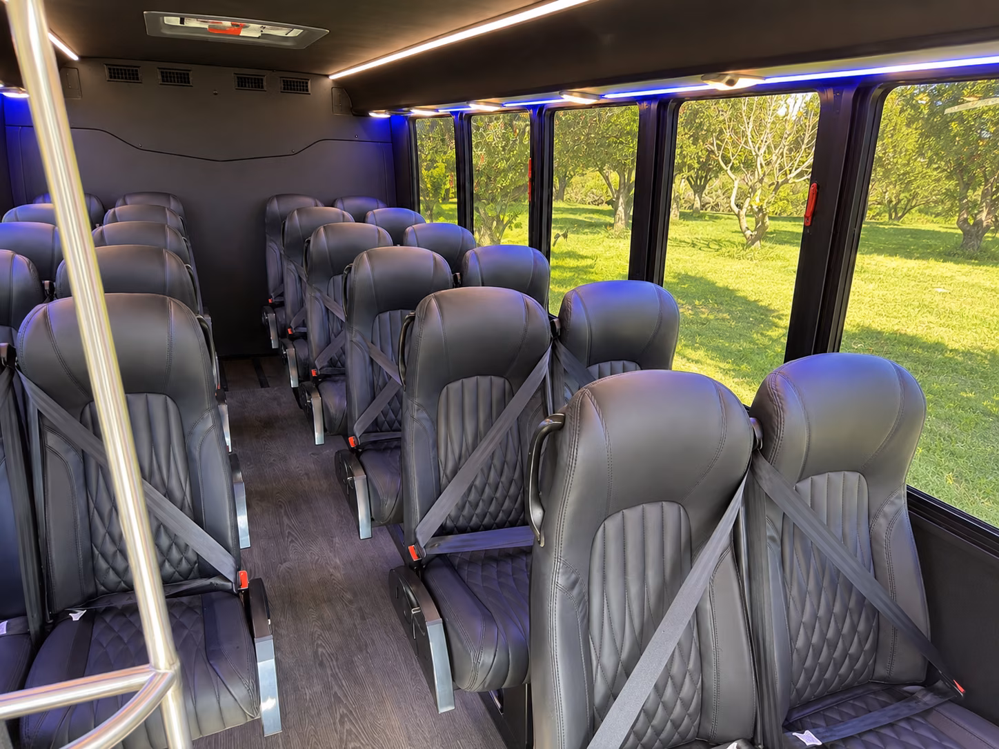 warwick event transportation onboard seating