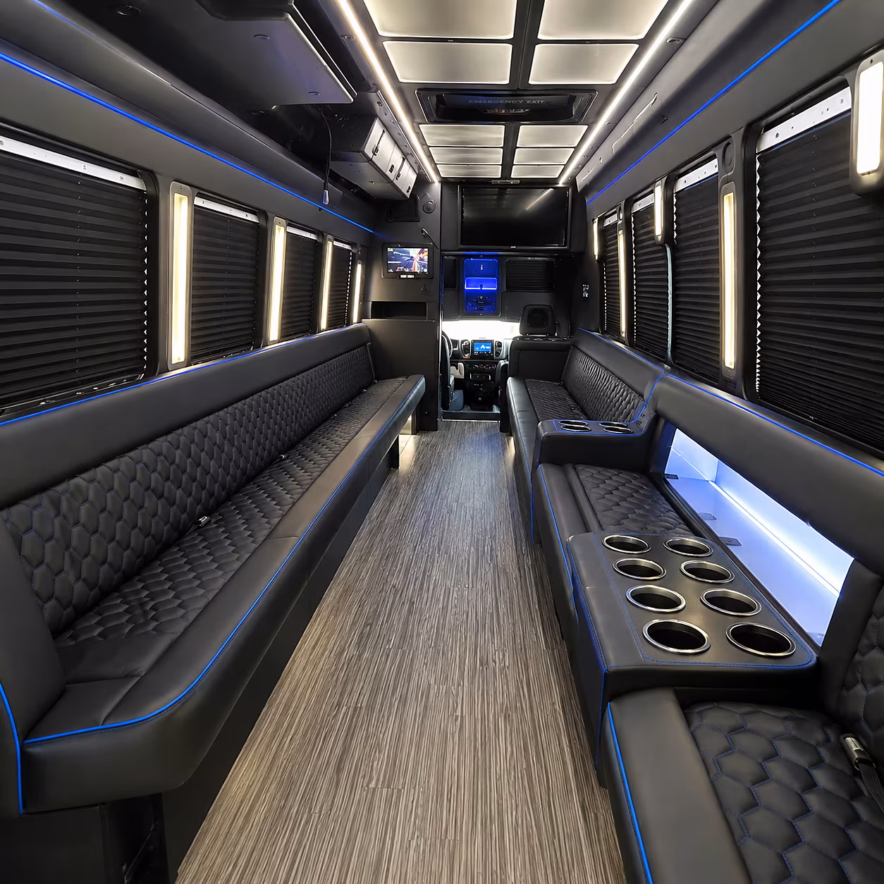 warwick party bus inside